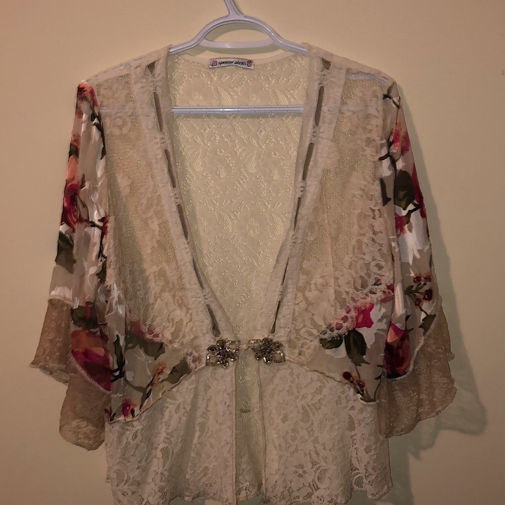 Lose Floral Lace Blouse🌺